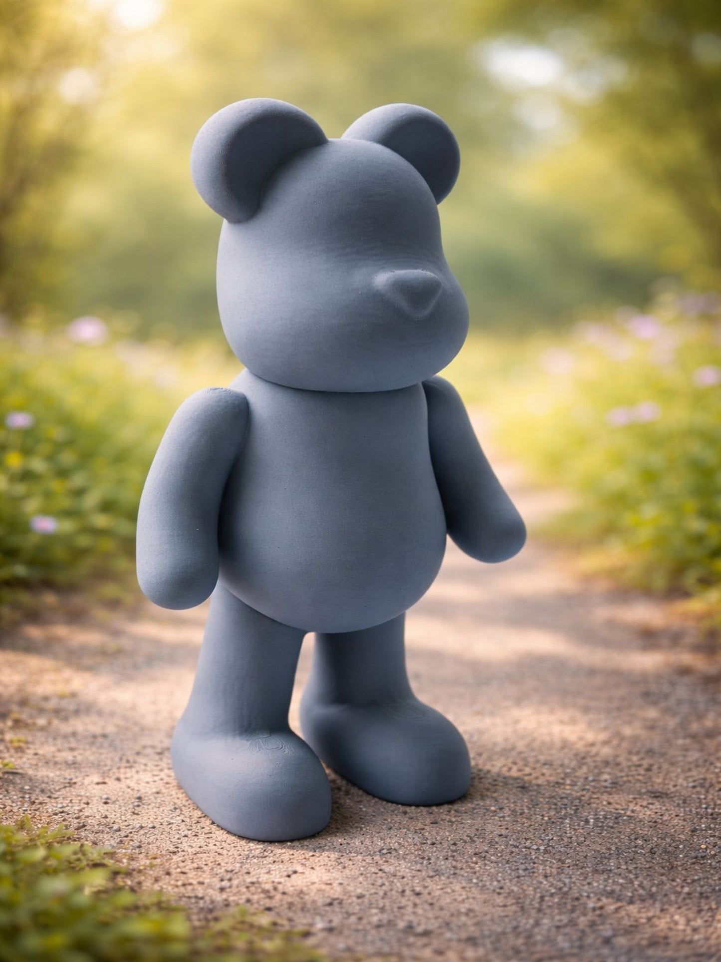 3D geprinte design beer zijaanzicht, minimalistisch tafelaccessoire